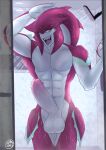  abs absurd_res anthro balls biceps big_balls big_penis breath_of_the_wild claws erection fangs fin fingers fish genitals hi_res huge_penis humanoid humanoid_genitalia humanoid_penis hylian light lighting looking_at_viewer male mammal marine multicolored_body muscular muscular_anthro muscular_male nintendo nipples nude open_mouth orange_eyes pecs penis prince_sidon raised_arm red_body red_skin shower shower_head showering smile solo standing the_legend_of_zelda tongue tongue_out video_games wet white_body white_skin xdarkspace zora 