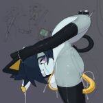 1:1 anal anal_fluids anal_penetration android anthro armwear autofellatio autopenetration ball_squeeze balls big_balls big_butt big_penis bodily_fluids butt clothing controller detachable detachable_head detached_oral domestic_cat felid feline felis genital_fluids genitals glistening glistening_body glowing glowing_eyes head_grab headless legwear long_tongue machine male mammal masturbation mind_control ongongio oral oral_masturbation penetration penile penile_masturbation penis questionable_consent remote_control rimming roboneco_(character) robot saliva sex shaking solo sparks standing tail thick_thighs tongue tongue_out tonguejob trembling wide_hips x-ray_view