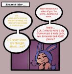  2021 anthro comic dialogue english_text female grin hi_res lagomorph leporid mammal ninjin_(thehenwithatie) rabbit smile solo text thehenwithatie 