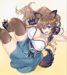 animal_ears cleavage ore_p_1gou tagme tail thighhighs 