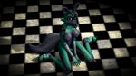  16:9 3d_(artwork) 4k absurd_res anthro big_breasts blue_body blue_hair breasts canid canine canis checkered checkered_floor cheek_tuft claws digital_media_(artwork) domestic_dog facial_tuft female fox full-length_portrait german_shepherd glistening glistening_body green_body hair herding_dog hi_res high-angle_view hybrid looking_at_viewer machine mammal nipples pastoral_dog portrait robot robot_anthro short_hair sitting sitting_on_ground sofy_lauren_foxlott solo source_filmmaker_(artwork) tail thick_tail tuft watermark widescreen zelyonka 