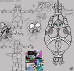 4_arms anthro arachnid aracne_(sonic) arthropod avian bdsm beak big_breasts bird blue_eyes bondage bound bow_tie breasts digital_media_(artwork) drxii eyewear female final_fantasy final_fantasy_ix frieda_locke genitals glasses hi_res huge_breasts kobold kobold_quest living_hair medusabold multi_arm multi_limb nipples non-mammal_breasts nude open_mouth penguin pseudo_hair psilocybin_kobold reptile restraints rope rope_bondage rope_harness scalie simple_background smile snake snake_hair solo spider square_enix vivi_ornitier