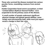 1:1 1_eye 1_horn 2025 ambiguous_gender ambiguous_human ambiguous_humanoid bald bodily_fluids body_horror clothed clothed_human clothed_humanoid clothing comic covering covering_face crying cyclops digital_media_(artwork) english_text eyelashes fluffy_pony group hair hand_on_arm hi_res horn human humanoid mammal monochrome not_furry sweat tears text trio unusual_wing_placement what what_has_science_done winged_humanoid wings yellowcottoncandy030