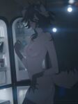 3d_(artwork) anthro appliance breasts brown_hair canid canine clothing digital_media_(artwork) fan_character female fridge hair hi_res humanoid kitchen_appliance legwear looking_at_viewer mammal medium_breasts medium_butt nude raccoon_dog short_hair solo standing stockings taanukic tanuki u0neh0ry unknown_artist