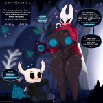 1:1 2026 2_horns 5_fingers absurd_res areola arthropod artist_name balls big_breasts biped black_body black_breasts black_eyes blue_areola blue_heart blue_nipples blue_text blush bodily_fluids breasts brother_(lore) brother_and_sister_(lore) cartinart clothing dialogue duo ellipsis empty_eyes english_text erection exclamation_point eyebrows eyelashes female fingers genital_fluids genitals glans half_brother_(lore) half_sister_(lore) heart_symbol hi_res hollow_knight_(franchise) horn hornet_(hollow_knight) humanoid_genitalia humanoid_penis imminent_sex larger_female looking_at_another male male/female melee_weapon nail_(weapon) nipples ovum penis precum profanity question_mark red_clothing sibling_(lore) sister_(lore) size_difference smaller_male speech_bubble sperm_cell standing talking_to_another team_cherry text the_knight_(hollow_knight) thick_thighs thread vaginal_fluids vessel_(species) vulva weapon weapon_on_back white_text wide_hips