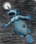  absurd_res anglerfish anglerfish_humanoid balls blue_body blue_skin breasts dark deep_sea ebrithilbowser female fin fish genitals glowing glowing_genitalia glowing_penis group group_sex head_fin hi_res humanoid larger_female male male/female marine membrane_(anatomy) merfolk navel nipples no_pupils non-mammal_balls non-mammal_breasts open_mouth parasite penis penis_horn sex size_difference smaller_male swimming tail_fin teeth teeth_showing thick_tail threesome unusual_genitalia webbed_hands 