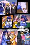 6_panel_comic absurd_res accessory anthro ariel_(deerkid) arm_tattoo avian balls bird black_nose blue_body blue_fur blue_hair blue_nipples blush blush_lines blushing_profusely breasts canid canine canis clothed clothed_male clothing comic covering covering_breasts covering_self deer deerkid dipstick_tail dress electronics falco_lombardi falcon falconid female flaccid flower flower_in_hair fox fox_mccloud fur furgonomics furniture genitals group hair hair_accessory hand_holding hare hi_res jewelry krystal_(star_fox) lagomorph leporid lucy_hare male male/female mammal marcus_mccloud markings navel necklace necktie nintendo nipples nude nude_anthro nude_female nude_male orange_body orange_fur penis pink_body pink_fur plant priest rabbit shocked smile sofa star_fox suit tail tail_accessory tail_markings tailband tan_body tan_fur tattoo television tribal tribal_markings tribal_tattoo wardrobe_malfunction watching_television watching_video wedding wedding_dress wedding_veil white_body white_fur