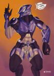  2021 absurd_res alien andromorph armor bodysuit clothing genitals halo_(series) headgear helmet hi_res humanoid intersex lingerie microsoft muscular muscular_humanoid not_furry pussy sangheili skinsuit solo tight_clothing video_games xbox_game_studios ximema 