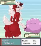  2021 absurd_res ambiguous_gender anthro big_breasts big_butt breasts butt danonymous ditto_(pok&eacute;mon) english_text female hi_res lycanroc midnight_lycanroc nintendo nipples nude pok&eacute;mon pok&eacute;mon_(species) text video_games 