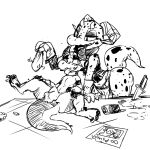 2018 4_horns animal_genitalia anthro aroused balls blush blush_lines claws clothed clothing coin coin_purse curved_horn dagger duo eyelashes female furniture genitals gloves half-closed_eyes handwear hi_res horn infinity_symbol kemonoruka_(artist) kobold looking_at_another lying_on_table male male/female male_spreading markings melee_weapon mischevious multi_horn narrowed_eyes nude onomatopoeia open_mouth partially_clothed photo pickpocket piko_(simplifypm) rattling ruka_the_kobold_(character) scalie sheath simple_background size_difference sketch smaller_male smile sound_effects spilled_drink spots spotted_body spread_legs spreading stealing symbol table text thief toe_claws tongue tongue_out wanted_poster weapon white_background