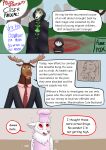  absurd_res albinefox albino anthro blood bodily_fluids bone bovid canid canine capreoline caprine cervid dawn_bellwether disney female fox hi_res humor male mammal marshmallow_(albinefox) moose necktie needle_(disambiguation) peter_moosebridge politics sheep skeleton undead zootopia 