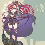  >:) 1girl black_boots black_cape black_leotard boots breasts brooch caesar_(rance) cape cleavage closed_mouth clothing_cutout disembodied_hand gears hair_ornament holding holding_whip in_palm jewelry leotard long_hair medium_breasts official_art orion_(orionproject) pink_eyes ponytail purple_cape rance_(series) red_hair satella_(rance) smile solo_focus standing strapless strapless_leotard thigh_boots two-sided_cape two-sided_fabric v-shaped_eyebrows very_long_hair whip 