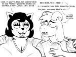 2026 4:3 anthro asriel_dreemurr big_breasts black_and_white boss_monster_(undertale) bovid breasts caprine catty_cattenheimer comic deltarune dialogue domestic_cat duo english_text fangs felid feline felis female goat half-closed_eyes hand_on_shoulder hi_res horn komododad male male/female mammal monochrome narrowed_eyes teeth text undertale undertale_(series)