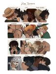  6+boys alex_(degrees_of_lewdity) alex_(male)_(degrees_of_lewdity) animal_ears bird_boy black_hair black_sclera black_wolf_(degrees_of_lewdity) black_wolf_(male)_(degrees_of_lewdity) blonde_hair brown_hair check_gender collar colored_sclera commentary degrees_of_lewdity ear_piercing earrings eden_(degrees_of_lewdity) eden_(male)_(degrees_of_lewdity) english_commentary english_text eyewear_on_head flower gender_request glasses great_hawk_(degrees_of_lewdity) great_hawk_(male)_(degrees_of_lewdity) green_eyes grey_hair gwylan_(degrees_of_lewdity) hair_flower hair_ornament hair_scrunchie hat hat_flower highres ivory_wraith ivory_wraith_(male) jewelry kiss kissing_arm kissing_cheek kissing_hand kissing_leg kissing_nose kissing_stomach kylar_(degrees_of_lewdity) kylar_(male)_(degrees_of_lewdity) landry_(degrees_of_lewdity) landry_(male)_(degrees_of_lewdity) licking licking_another's_neck licking_thigh mickey_(degrees_of_lewdity) mickey_(male)_(degrees_of_lewdity) monochromepen multiple_boys navel orange_hair panties piercing pink-framed_eyewear pink_flower player_character_(degrees_of_lewdity) player_character_(female)_(degrees_of_lewdity) polka_dot polka_dot_panties red_eyes robin_(degrees_of_lewdity) robin_(female)_(degrees_of_lewdity) scar scar_on_chin scar_on_face scar_on_neck scrunchie straw_hat sydney_(degrees_of_lewdity) sydney_(female)_(degrees_of_lewdity) underwear vest white_flower whitney_(degrees_of_lewdity) whitney_(male)_(degrees_of_lewdity) wolf_boy wren_(degrees_of_lewdity) yellow_flower 