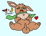 aroused balls big_balls big_balls_small_penis brown_body brown_fur disproportionate_genitalia eevee eeveelution erection feral foreskin fur generation_1_pokemon genitals green_eyes heart_symbol huge_balls male mostly_nude mouth needy nintendo nude open_mouth penis pent_up pokemon pokemon_(species) presenting presenting_balls presenting_penis scarf scarf_only simple_background simple_coloring small_penis solo spread_legs spreading teeth tight_foreskin tongue tongue_out zamzamcan