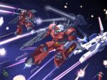  aoi_onion army beam_cannon beam_rifle commentary_request destruction earth_federation earth_federation_space_forces energy_beam energy_gun explosion fleet gm_(mobile_suit) green_visor guncannon gundam mecha mecha_focus mobile_suit mobile_suit_gundam no_humans original redesign robot salamis_class science_fiction severed_arm severed_limb shield shoulder_cannon space spacecraft thrusters war weapon when_you_see_it white_base zaku_ii zeon zero_gravity 