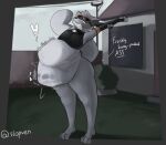 after_vore ambiguous_gender ambiguous_prey anthro anthro_pred armwear backyard belly big_belly black_armwear black_clothing black_topwear bone bone_breaking bronze_eyes building canid canine canis casual_vore clothing collar cruel_pred cruelty crunch death digestion ear_tuft eyewear fatal_vore fence fur glasses grey_arms grey_belly grey_body grey_ears grey_face grey_fur grey_hair grey_hands grey_legs grey_nose grey_tail hair hi_res house imprints male male_pred mammal plant same_size_pred same_size_prey same_size_vore serven shrub skull skull_imprint skull_symbol slosh sloshing sloshing_belly smile solo stretching stretching_arms tail telephone_wire text topwear tuft unwilling_prey utility_pole vore weight_gain willing_pred window wolf