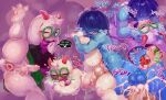  abdominal_bulge anal anthro blush bodily_fluids bovid caprine cum cum_in_ass cum_inside deltarune duo eyewear foreskin genital_fluids genitals glasses goat human kissing kris_dreemurr male male/male mammal nude penetration penis ralsei sappucaio sweat tight_foreskin undertale_(series) 