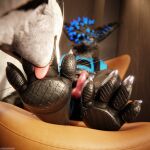 1:1 3d_(artwork) 4k absurd_res animal_genitalia animal_penis anthro anthro_on_anthro balls biped black_body black_boots black_clothing black_footwear black_fur black_shoes blender_(artwork) blender_cycles_(artwork) blue_body blue_fur blue_penis bodily_fluids boots bottomwear btasnipez canid canine canine_genitalia canine_penis canis chair claws clothed clothing cum cum_dripping_from_penis cum_on_penis depth_of_field digital_media_(artwork) dominant dragonplayer dragonplayer_(character) duo erection feet foot_fetish foot_in_mouth foot_play footrest footwear fox fur furniture genital_fluids genitals gloves goth_boots grey_body grey_fur hair hand_on_penis handwear hi_res hindpaw hybrid inside jacket jex kneeling kneeling_on_ground knot leather leather_boots leather_chair leather_clothing leather_footwear legwear licking licking_boots licking_shoe living_room male male/male mammal masturbation multicolored_body nude on_chair on_ground open_mouth orgasm pants paws penis reflection rexouium sex shoe_in_mouth shoes shoes_on sitting sitting_on_chair slim slim_anthro slim_male slim_sub smile submissive submissive_male tail tongue tongue_out topwear torture white_body white_fur
