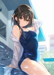  photoshop school_swimsuit see_through swimsuits tan_(tangent) wet wet_clothes 