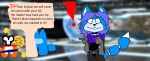  ! among_us anonymous_artist anthro attention canid canine crewmate_(among_us) emoji fact female fox gesture humor innersloth joke krystal listening looking_at_viewer male mammal news nintendo pointing rushed sign silly spacecraft star_fox stare vehicle video_games 