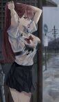  bra kanniiepan see_through seifuku tagme wet wet_clothes 