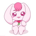  anthro female floppy_ears flower hair healin&#039;_good_precure hi_res lagomorph leporid mammal pink_body pink_hair pink_rabbit plant pretty_cure rabbit rabirin_(healin&#039;_good_precure) rabirin_(precure) simple_background solo todozarashi 