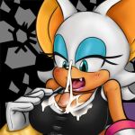  anthro bodily_fluids bra breasts clothed clothed_sex clothing cum cum_on_breasts cumshot duo edit ejaculation female female_on_human genital_fluids human human_on_anthro interspecies male male/female male_on_anthro mammal open_mouth rouge_the_bat saltcore sex sonic_the_hedgehog_(series) sports_bra sr titfuck titfuck_under_clothes underwear 