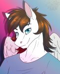  anthro digital_drawing_(artwork) digital_media_(artwork) equid equine friendship_is_magic hasbro headshot headshot_portrait hi_res horse male mammal my_little_pony pegasus pony portrait sketch smile solo solo_focus sunny_way wings 