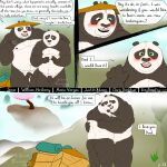  2021 anthro ari_guardian balls belly black_body black_fur black_nose blush butt clothing comic dreamworks english_text eyes_closed father father_and_child father_and_son flaccid fur genitals giant_panda green_eyes hat headgear headwear hi_res hug incest_(lore) kung_fu_panda li_shan_(kung_fu_panda) male male/male mammal master_po_ping moobs nipples overweight overweight_male parent parent_and_child penis son text ursid white_body white_fur 