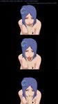  akatsuki akatsuki_(naruto) angel blue_hair breasts cute dark fellatio flower highres konan lips naruto oral orange_eyes penis piercing sexy short_hair uncensored uzumaki_naruto 