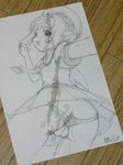  cardcaptor_sakura highres horror_(theme) photo sketch solo 