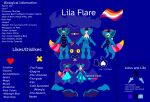 artist_name blue_body blue_fur blue_hair canid canine character_name color_swatch crotch_tuft dagger draekon dragon english_text european_mythology fantasy female fox front_view fur hair hi_res horn hybrid legends_of_nexus lila_flare_(starlightrose) magic mammal melee_weapon model_sheet multiple_angles mythological_creature mythological_scalie mythology off/on pink_horn purple_body purple_scales rear_view red_fox reptile scales scalie solo starlightrose text three-quarter_view true_fox tuft weapon western_dragon wings