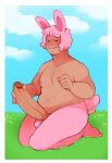 alternate_species animal_humanoid balls bedroom_eyes big_penis brown_body brown_skin darkchibishadow erection female fur genitals gummy_(gummyandthedoctor) gummyandthedoctor hair half-closed_eyes hi_res huge_penis humanoid humanoid_genitalia humanoid_penis inviting kneeling lagomorph lagomorph_humanoid leporid_humanoid love_handles male mammal mammal_humanoid narrowed_eyes nonbinary_(lore) nude penis pink_body pink_fur pink_hair rabbit_humanoid seductive slightly_chubby slightly_chubby_female slightly_chubby_humanoid smile smirk smug smug_face solo vein veiny_penis