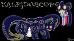 absurd_res ambiguous_gender aquatic belly_mouth bioluminescence blank_expression blue_body claws collar feet friend_shaped gem glowing hi_res kaleidoscope_(vvitchpunk) membrane_(anatomy) model_sheet rosy_cheeks sapphire_(gem) simple_background solo taur teeth toes vvitchpunk webbed_feet