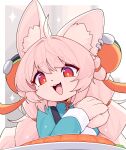 2026 anthro biped blush claws clothed clothed_anthro clothed_female clothing devil-vox digital_drawing_(artwork) digital_media_(artwork) female fingers front_view hair hi_res inner_ear_fluff inside lagomorph leporid mammal mihoyo rabbit smile solo teeth tongue tuft zenless_zone_zero zhao_(zenless_zone_zero)