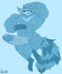 3_toes 5_fingers abs anthro areola artist_name balls barazoku biceps big_balls big_muscles big_pecs big_penis big_tail biped claws deltoids digital_drawing_(artwork) digital_media_(artwork) erection facial_markings feet finger_claws fingers fluffy fluffy_tail front_view full-length_portrait fur genitals glans gloves_(marking) guardians_of_the_galaxy hair hand_behind_head hand_on_own_chest head_markings hi_res huge_balls huge_muscles huge_penis humanoid_genitalia humanoid_hands humanoid_penis hyper hyper_balls hyper_genitalia hyper_penis leg_markings looking_at_viewer male male_anthro mammal markings marvel marvel_rivals mask_(marking) mohawk monochrome multicolored_body multicolored_fur muscular muscular_anthro muscular_arms muscular_male muscular_thighs navel nipples nude nude_anthro nude_male pecs penis pesc portrait procyonid quads raccoon red_eyes red_sclera retracting_foreskin ring_(marking) ringed_tail rocket_raccoon shaft_divide signature smile smiling_at_viewer socks_(marking) solo spot_color striped_markings striped_tail stripes tail tail_markings teeth text toe_claws toes triceps vein veiny_penis ws