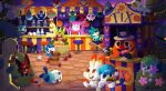 absurdres apple aromatisse autumn bayleef bottle braixen bulbasaur cane carnival chespin claws clefairy combusken commentary cosmog cradily cutiefly dhelmise drooling dusk english_commentary food fraxure fruit grid_teeth hay highres holding holding_cane jirachi lunala meowth milk_bottle moomoo_milk munchlax munna nickit no_humans oshawott outdoors patrat pidove pignite pokemon pokemon_(creature) popplio purugly sableye scorbunny shaymin shaymin_(land) sitting spiffychicken spiritomb spritzee swoobat sylveon tripping victini xatu yveltal zorua 