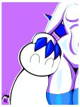 3:4 absol absurd_res ambiguous_gender anon anthro claws clothing duo eyes_closed faceless_character flat_chested generation_3_pokemon headpat hi_res humanoid legwear nekho_karma nintendo petting pokemon pokemon_(species) tail thick_thighs thigh_highs white_body wide_hips