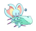 0olqplo0 alien ambiguous_gender anthro big_ears biped bipedal_feral blue_eyes blush blush_lines chinchilla chinchillid colored_nails digital_drawing_(artwork) digital_media_(artwork) disembodied_hand duo elfilin fecto_elfilis feral fingernails fluffy fluffy_tail fur kirby_(series) kirby_and_the_forgotten_land male_(lore) mammal mouthless nails nintendo notched_ear purple_fingernails purple_nails question_mark rodent semi-anthro simple_background size_difference solo_focus speech_bubble starling_(kirby) tail teal_body teal_fur three-quarter_view white_background