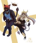 absurd_res anthro ballbusting bovid caprine cock_and_ball_torture domestic_cat dominant dominant_female duo felid feline felis female genital_torture goat hi_res male male/female mammal mysticbust pseudoregalia sybil_(pseudoregalia)