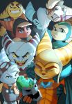 2026 abs alister_azimuth angela_cross anthro blue_eyes clothing eyebrows eyelashes eyes_closed eyewear eyewear_on_head female fur gloves goggles goggles_on_head green_eyes group hair handwear hat headgear headwear hi_res kaden_(ratchet_and_clank) lombax male mammal mopz_(ratchet_and_clank) open_mouth ratchet_(ratchet_and_clank) ratchet_and_clank red_body red_fur rivet_(ratchet_and_clank) scarf sony_corporation sony_interactive_entertainment sprocket_(ratchet_and_clank) thragg_and_viltrumites_panel tim_campbell white_body white_fur widget_(ratchet_and_clank) yellow_body yellow_fur