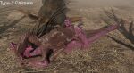 animal_genitalia bodily_fluids claws cloaca cloaca_juice deep_kiss dominant dominant_female duo feet female female/female feral french_kissing genital_fluids genitals grinding hand_holding hi_res kissing monster petal_maw reptile restrained saliva scalie skeelnok submissive submissive_female talons teratophilia toes type-2chimera vaginal_fluids xenophilia