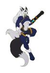 absurd_res alpha_channel amber_eyes anthro black_body black_tail blue_clothing canid canine canis chain clothing dipstick_tail female flat_colors gatling_gun gold_(metal) gold_chain gun gun_arm hair hi_res jackal legwear lena_the_jackal long_hair machine_gun mammal markings minigun multicolored_body pointy_ears ranged_weapon solo tail tail_markings topwear two_tone_body underwear weapon weapon_arm white_body white_hair white_tail_tip wirwik