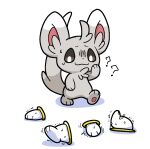 2026 anthro biped bodily_fluids cel_shading chest_tuft cinccino confusion digital_drawing_(artwork) digital_media_(artwork) dipstick_ears dipstick_tail disembodied disembodied_foot disembodied_hand ear_markings feet front_view fur fur_tuft generation_5_pokemon grey_body grey_eyes grey_fur head_tuft hoopa_ring inner_ear_fluff looking_at_another markings multicolored_body multicolored_ears multicolored_fur nintendo plantigrade plumflavor pokemon pokemon_(species) portal_amputation quadruple_amputee_portal question_mark scared shaded shaking simple_background solo sweat tail tail_markings thinking_with_portals tremble_spikes trembling tuft two_tone_body two_tone_fur walking white_background white_body white_fur