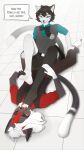 0xk1ru absurd_res anthro bottomwear bow_tie cat_demon clothed clothing collared_shirt colored_nails custom_ink demon domestic_cat dress_shirt duo feet felid feline felis foot_fetish foot_lick foot_on_chest foot_play hand_on_leg hi_res holding_down horn humanoid_feet jackson_thorne kinneru laid_back laid_down licking male male/male mammal nails pants plantigrade shirt shorts sitting_between_legs toe_lick toes tongue topwear vest