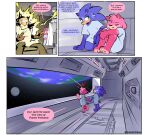  absurd_res amy_rose anthro blue_body blue_fur blue_hair blue_quills bodily_fluids clothed clothing comic date dating dialogue earth electric_shock english_text eulipotyphlan female floating_heart fur gown group hair hand_holding heart_symbol hedgehog hi_res holding_another's_hand love male male/female mammal moon multiple_scenes partially_clothed partially_clothed_female partially_clothed_male pawpads pink_body pink_fur pink_hair pink_quills planet quavernsfw quills_(anatomy) scientific_experiment sega shadow_the_hedgehog sonic_the_hedgehog sonic_the_hedgehog_(series) space space_colony_ark speech_bubble tears text trio white_hair 