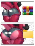absurd_res anthro big_breasts big_butt black_clothing black_shirt black_topwear bottomwear breast_expansion breasts butt butt_expansion clothing crop_top curvy_figure dragon expansion female file_folder hi_res hip_expansion hotpants huge_breasts huge_butt huge_hips huge_thighs icon mythological_creature mythological_scalie mythology purple_stripes red_body scalie shirt shorts solidheater solo stripes tail text thick_tail thick_thighs thigh_expansion topwear voluptuous_female wide_hips winrar