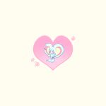 0olqplo0 alien ambiguous_gender big_ears biped bipedal_feral blush blush_lines blush_stickers chinchilla chinchillid digital_drawing_(artwork) digital_media_(artwork) feral flower_emanata fluffy fluffy_tail full-length_portrait fur heart_symbol kirby_(series) kirby_and_the_forgotten_land male_(lore) mammal mouthless nintendo notched_ear portrait rodent semi-anthro simple_background solo starling_(kirby) tail teal_body teal_fur three-quarter_view white_background