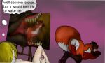 anthro eric_vaughan female feral hi_res humanoid keidran knotalot laura_(twokinds) male masturbation painting_(artwork) sleeping twokinds vore